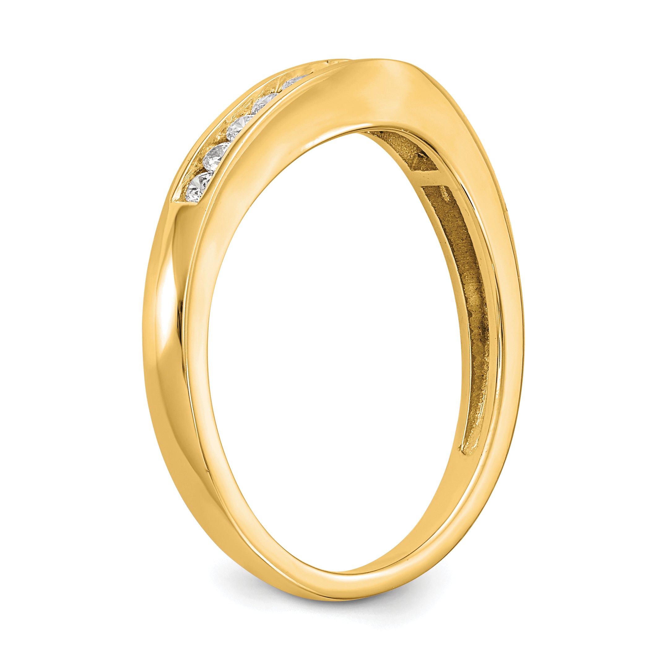 14k 1/5 carat Lab Grown Diamond VS/SI+ G+ Complete Fashion Band