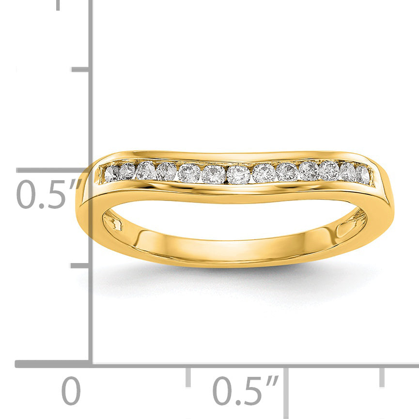 14k 1/5 carat Lab Grown Diamond VS/SI+ G+ Complete Fashion Band