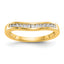 14k 1/5 carat Lab Grown Diamond VS/SI+ G+ Complete Fashion Band
