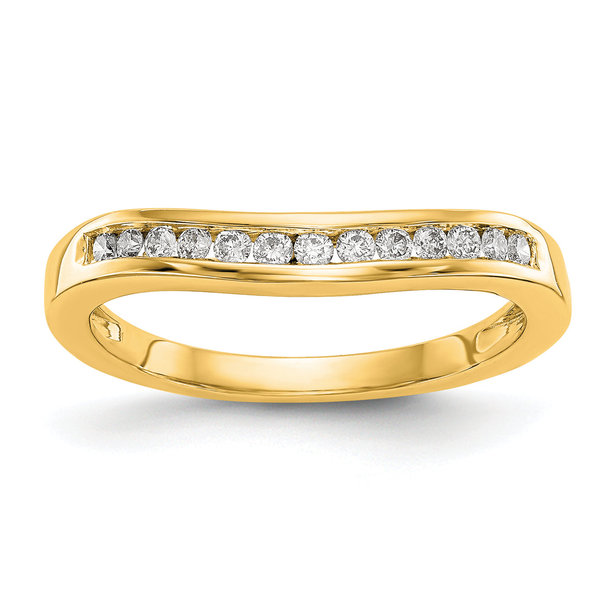 14k 1/5 carat Lab Grown Diamond VS/SI+ G+ Complete Fashion Band