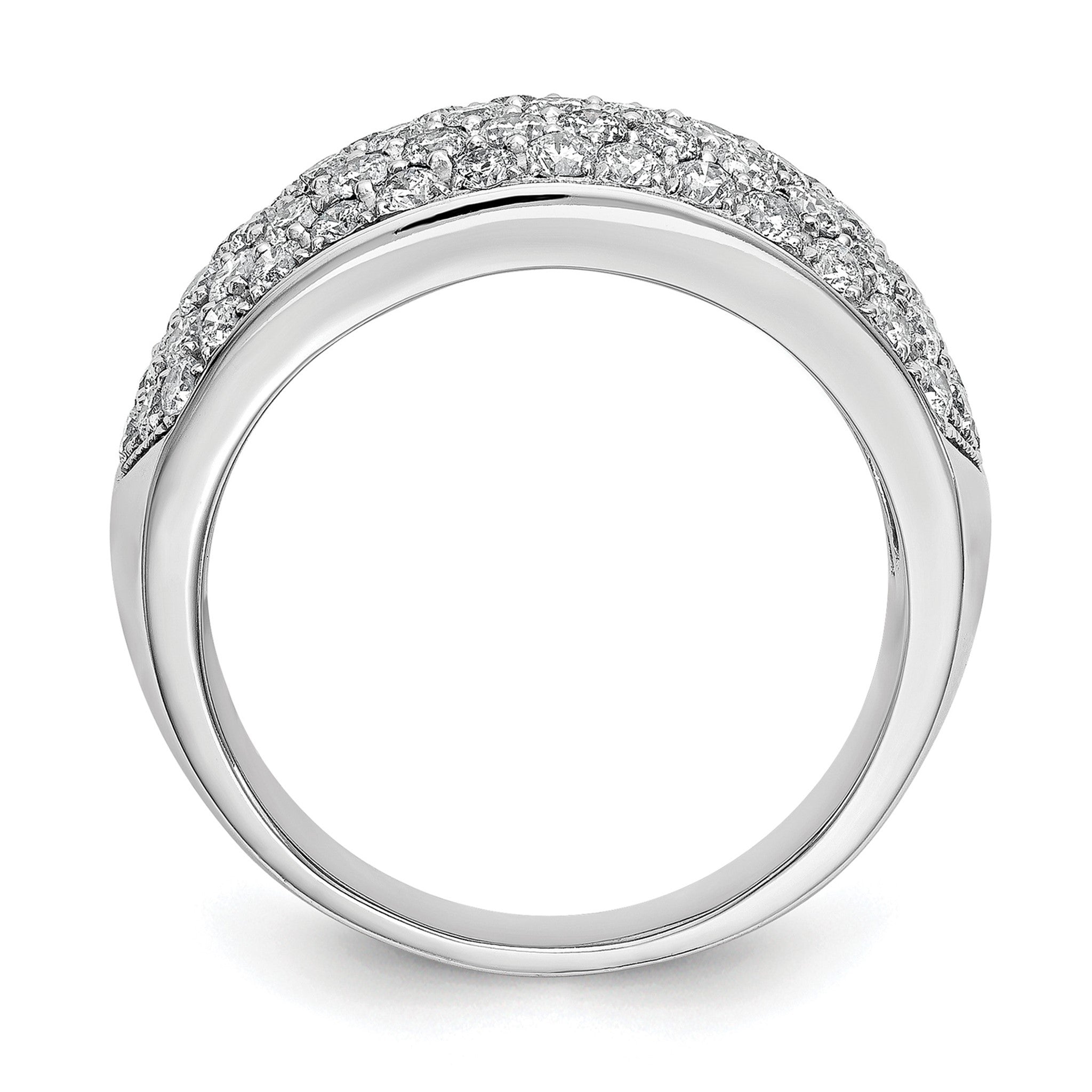 Lab-Grown Diamond Wedding Band in 14K White Gold, 9.1mm (1 5/8 ct. tw.), Size 7 Secondary image