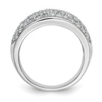 Lab-Grown Diamond Wedding Band in 14K White Gold, 9.1mm (1 5/8 ct. tw.), Size 7 - Sophia Jewelers