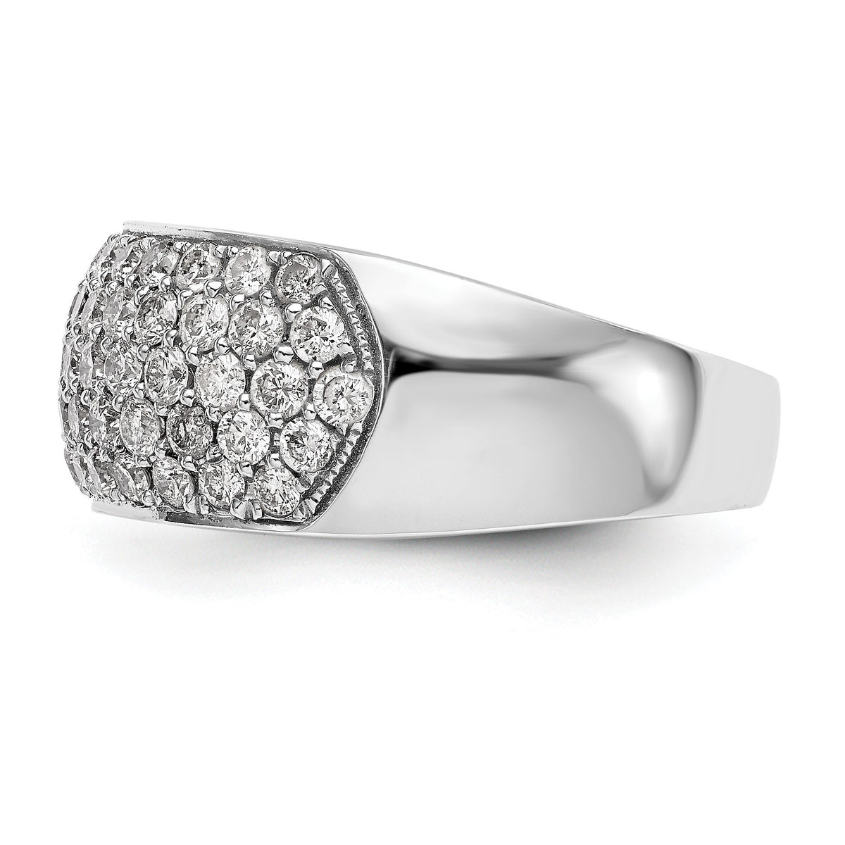 Lab-Grown Diamond Wedding Band in 14K White Gold, 9.1mm (1 5/8 ct. tw.), Size 7 - Sophia Jewelers