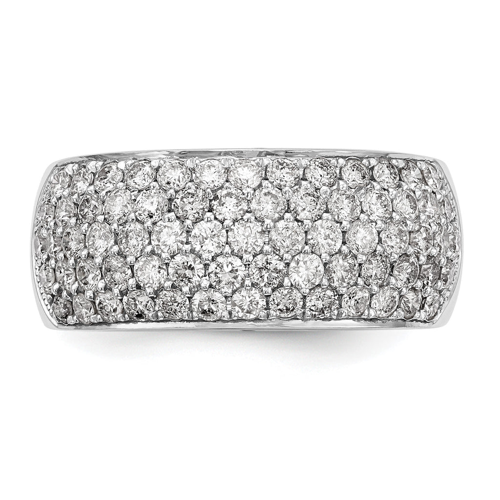 Lab-Grown Diamond Wedding Band in 14K White Gold, 9.1mm (1 5/8 ct. tw.), Size 7 - Sophia Jewelers