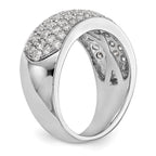 Lab-Grown Diamond Wedding Band in 14K White Gold, 9.1mm (1 5/8 ct. tw.), Size 7 - Sophia Jewelers
