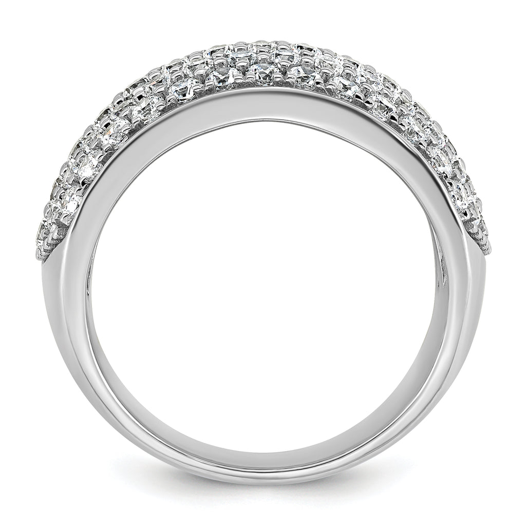14k White Gold 2 carat Lab Grown Diamond VS/SI+ G+ Complete Pav‚ Fashion Band