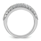14k White Gold 2 carat Lab Grown Diamond VS/SI+ G+ Complete Pav‚ Fashion Band
