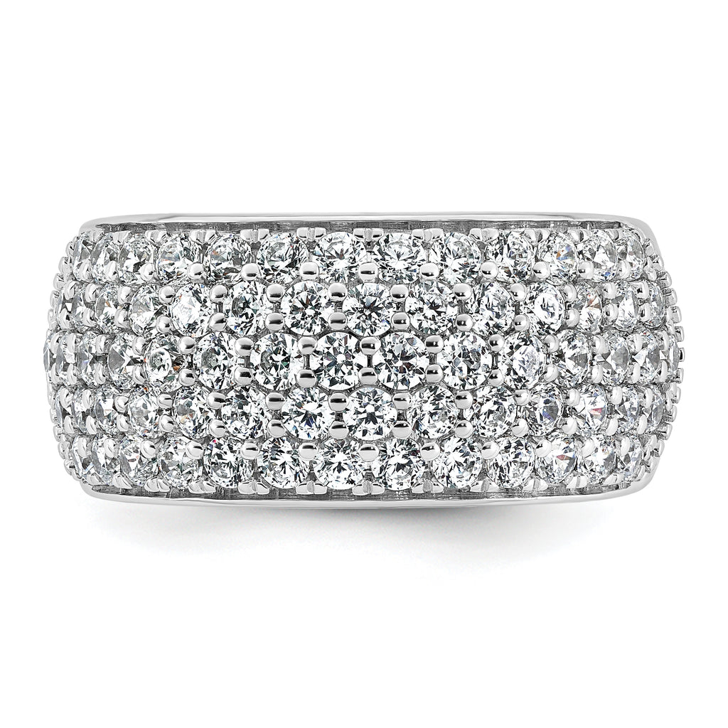 14k White Gold 2 carat Lab Grown Diamond VS/SI+ G+ Complete Pav‚ Fashion Band
