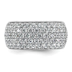 14k White Gold 2 carat Lab Grown Diamond VS/SI+ G+ Complete Pav‚ Fashion Band