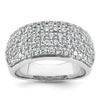 14k White Gold 2 carat Lab Grown Diamond VS/SI+ G+ Complete Pav‚ Fashion Band