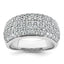 14k White Gold 2 carat Lab Grown Diamond VS/SI+ G+ Complete Pav‚ Fashion Band