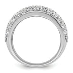 14k White Gold 3 carat Lab Grown Diamond VS/SI+ G+ Complete Pav‚ Fashion Band
