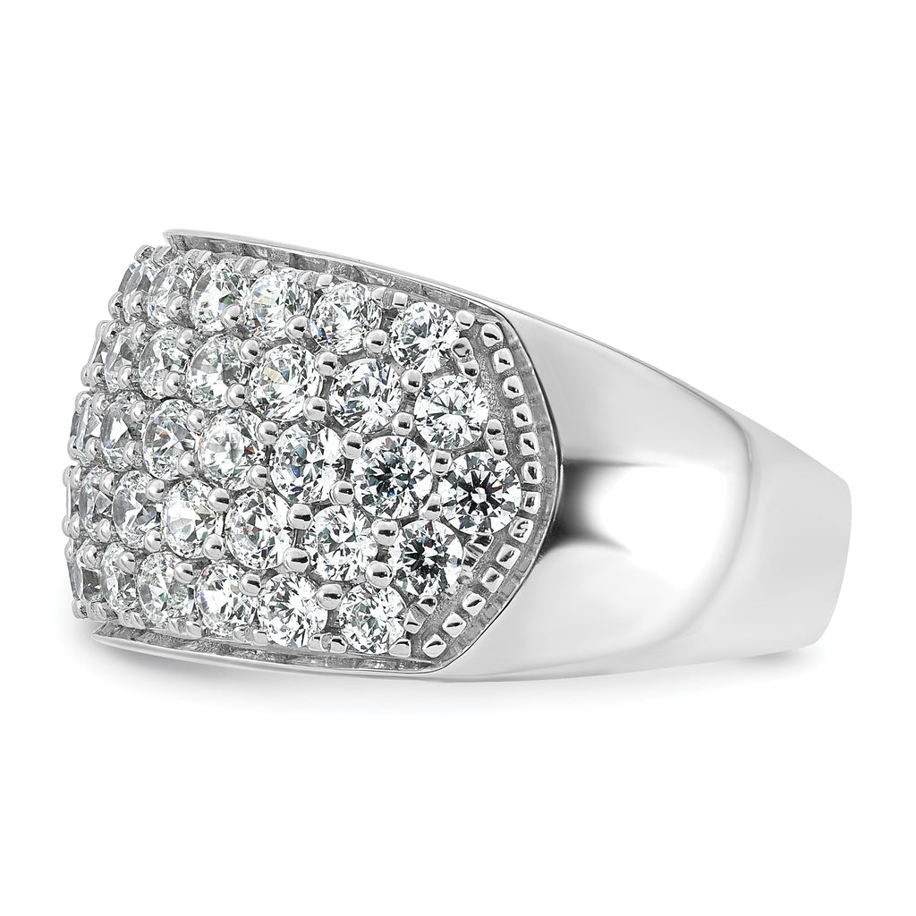 14k White Gold 3 carat Lab Grown Diamond VS/SI+ G+ Complete Pav‚ Fashion Band