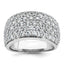 14k White Gold 3 carat Lab Grown Diamond VS/SI+ G+ Complete Pav‚ Fashion Band