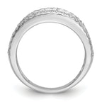 14k White Gold 1 1/2 carat Lab Grown Diamond VS/SI+ G+ Complete Fashion Band