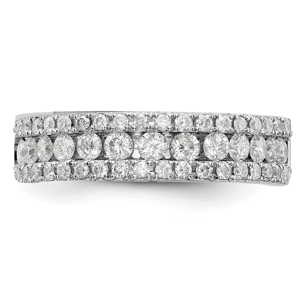 14k White Gold 5/8 carat Lab Grown Diamond VS/SI+ G+ Complete Fashion Band