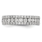 14k White Gold 5/8 carat Lab Grown Diamond VS/SI+ G+ Complete Fashion Band