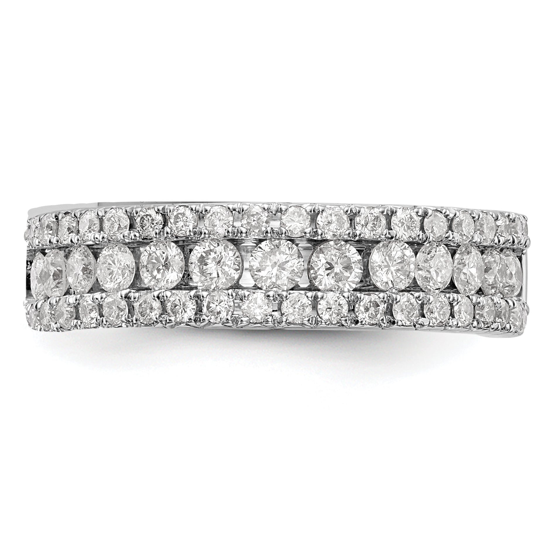 14k White Gold 5/8 carat Lab Grown Diamond VS/SI+ G+ Complete Fashion Band
