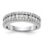14k White Gold 5/8 carat Lab Grown Diamond VS/SI+ G+ Complete Fashion Band