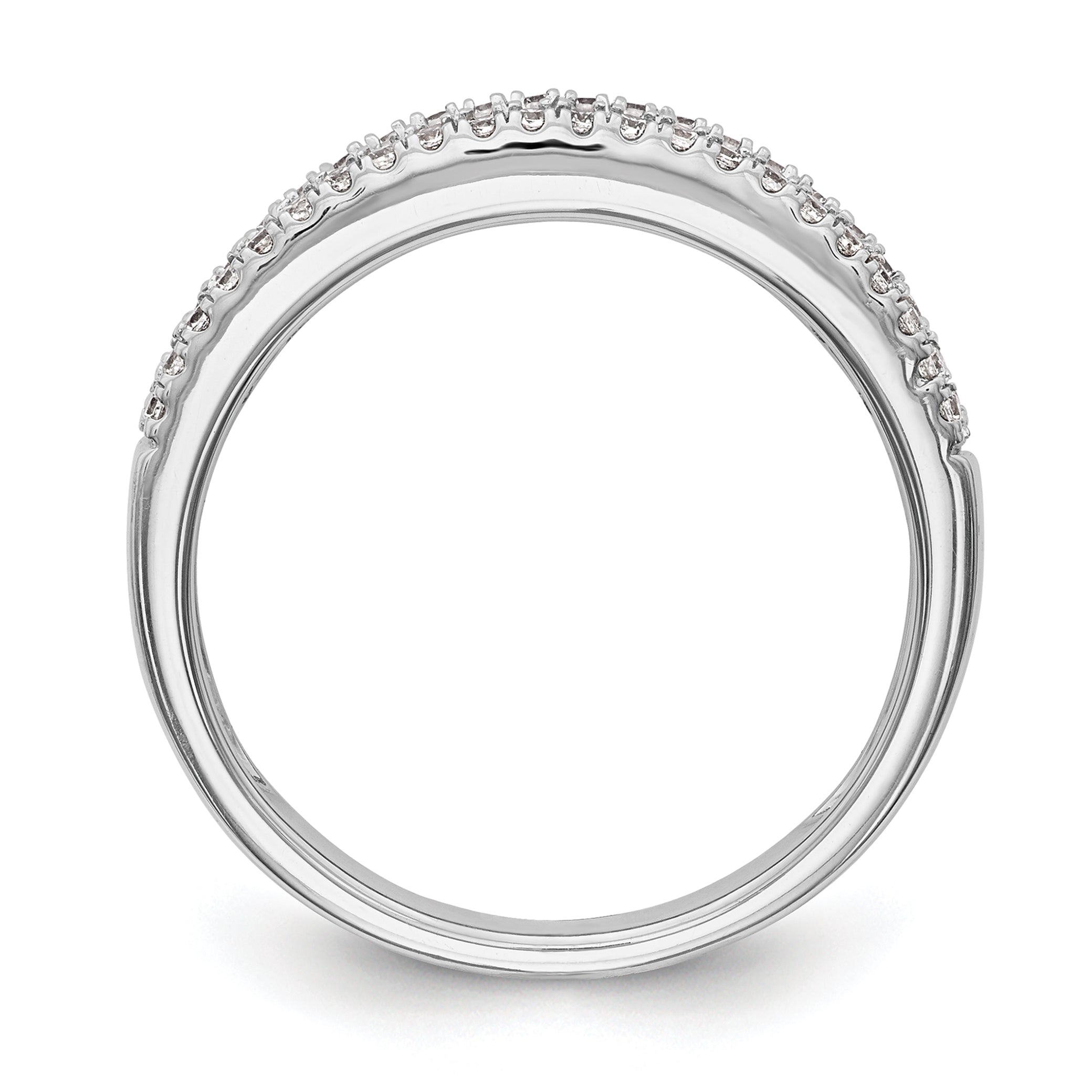14k White Gold 1 carat Lab Grown Diamond VS/SI+ G+ Complete Fashion Band