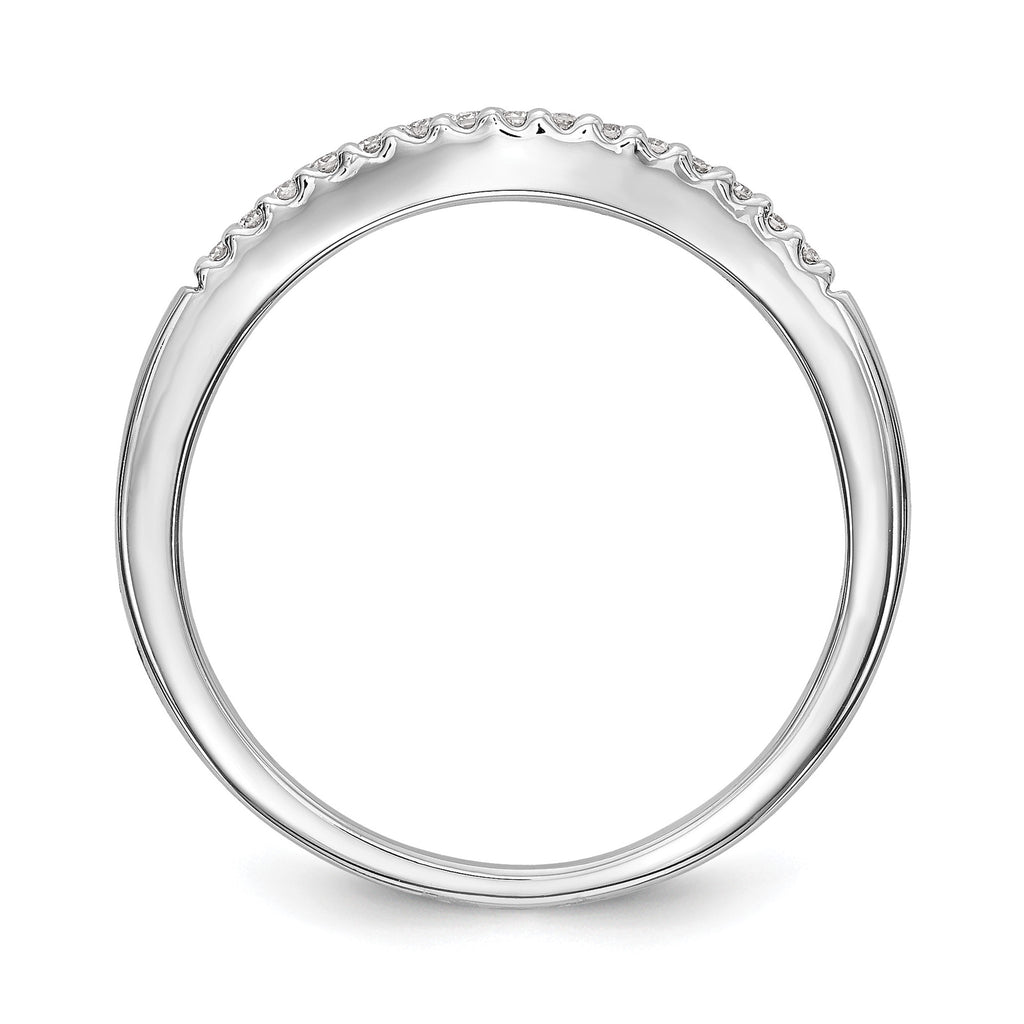 Lab-Grown Diamond Wedding Band in 14K White Gold, 1.9mm (1/5 ct. tw.), Size 7 - Sophia Jewelers