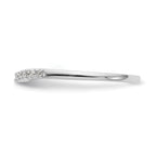 Lab-Grown Diamond Wedding Band in 14K White Gold, 1.9mm (1/5 ct. tw.), Size 7 - Sophia Jewelers