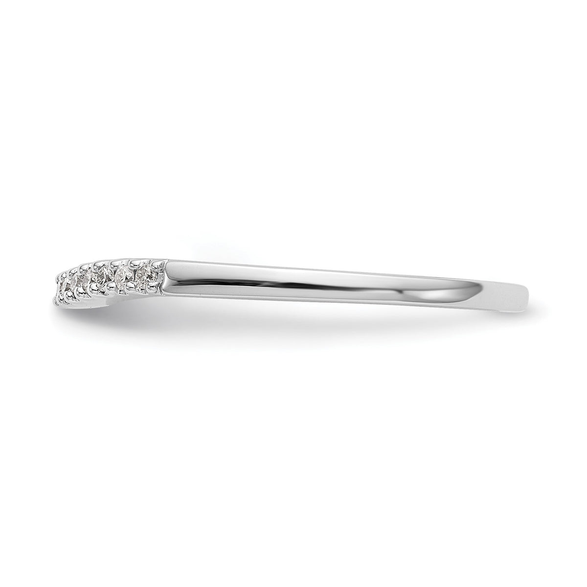 Lab-Grown Diamond Wedding Band in 14K White Gold, 1.9mm (1/5 ct. tw.), Size 7 - Sophia Jewelers