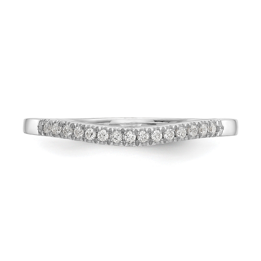 Lab-Grown Diamond Wedding Band in 14K White Gold, 1.9mm (1/5 ct. tw.), Size 7 - Sophia Jewelers