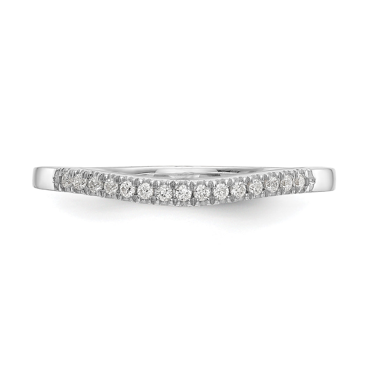 Lab-Grown Diamond Wedding Band in 14K White Gold, 1.9mm (1/5 ct. tw.), Size 7 - Sophia Jewelers