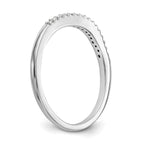 Lab-Grown Diamond Wedding Band in 14K White Gold, 1.9mm (1/5 ct. tw.), Size 7 - Sophia Jewelers