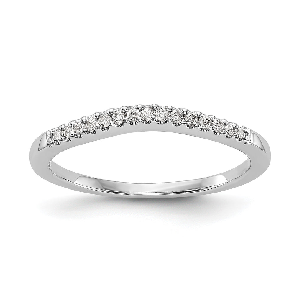 Lab-Grown Diamond Wedding Band in 14K White Gold, 1.9mm (1/5 ct. tw.), Size 7 - Sophia Jewelers