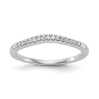 Lab-Grown Diamond Wedding Band in 14K White Gold, 1.9mm (1/5 ct. tw.), Size 7 - Sophia Jewelers