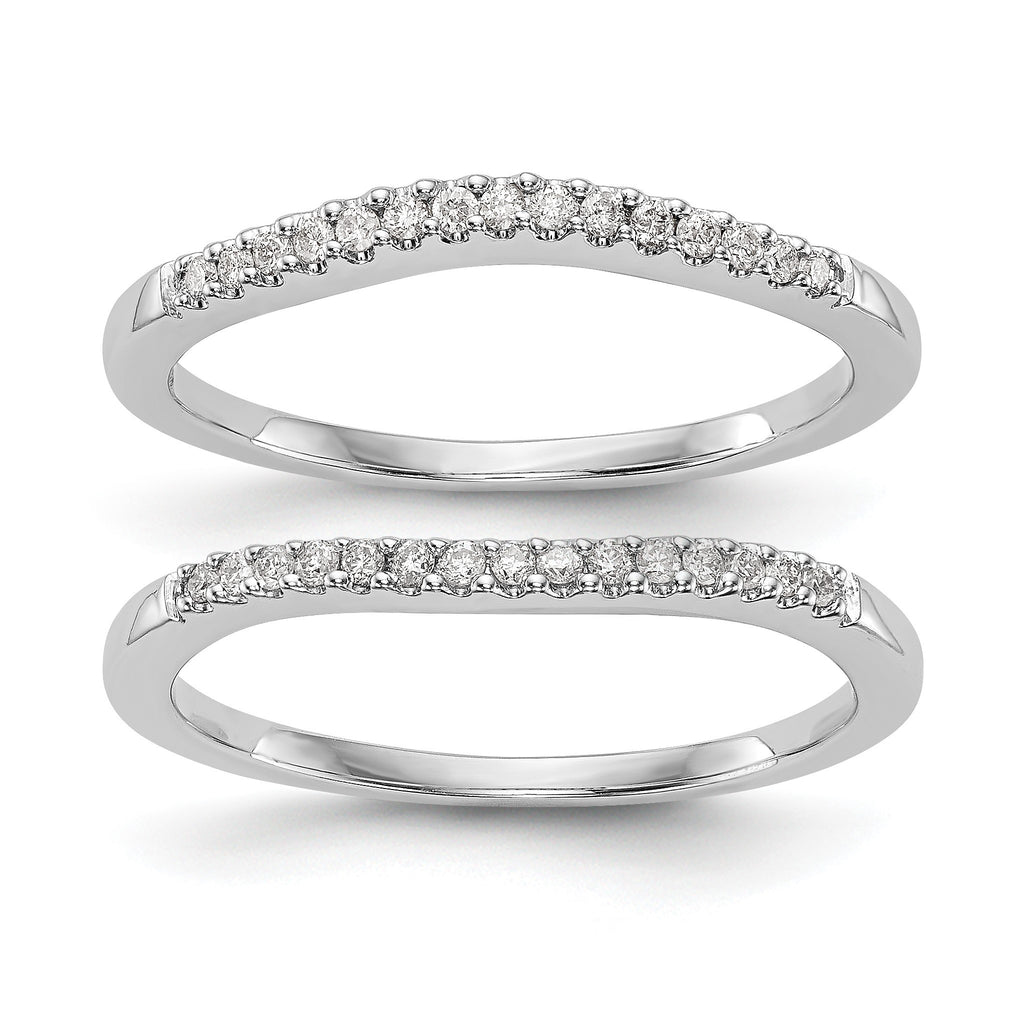 Lab-Grown Diamond Wedding Band in 14K White Gold, 1.9mm (1/5 ct. tw.), Size 7 - Sophia Jewelers