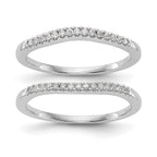 Lab-Grown Diamond Wedding Band in 14K White Gold, 1.9mm (1/5 ct. tw.), Size 7 - Sophia Jewelers