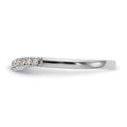 Lab-Grown Diamond Wedding Band in 14K White Gold, 2.2mm (3/8 ct. tw.), Size 7 - Sophia Jewelers