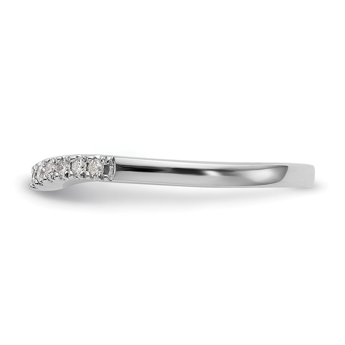 Lab-Grown Diamond Wedding Band in 14K White Gold, 2.2mm (3/8 ct. tw.), Size 7 - Sophia Jewelers