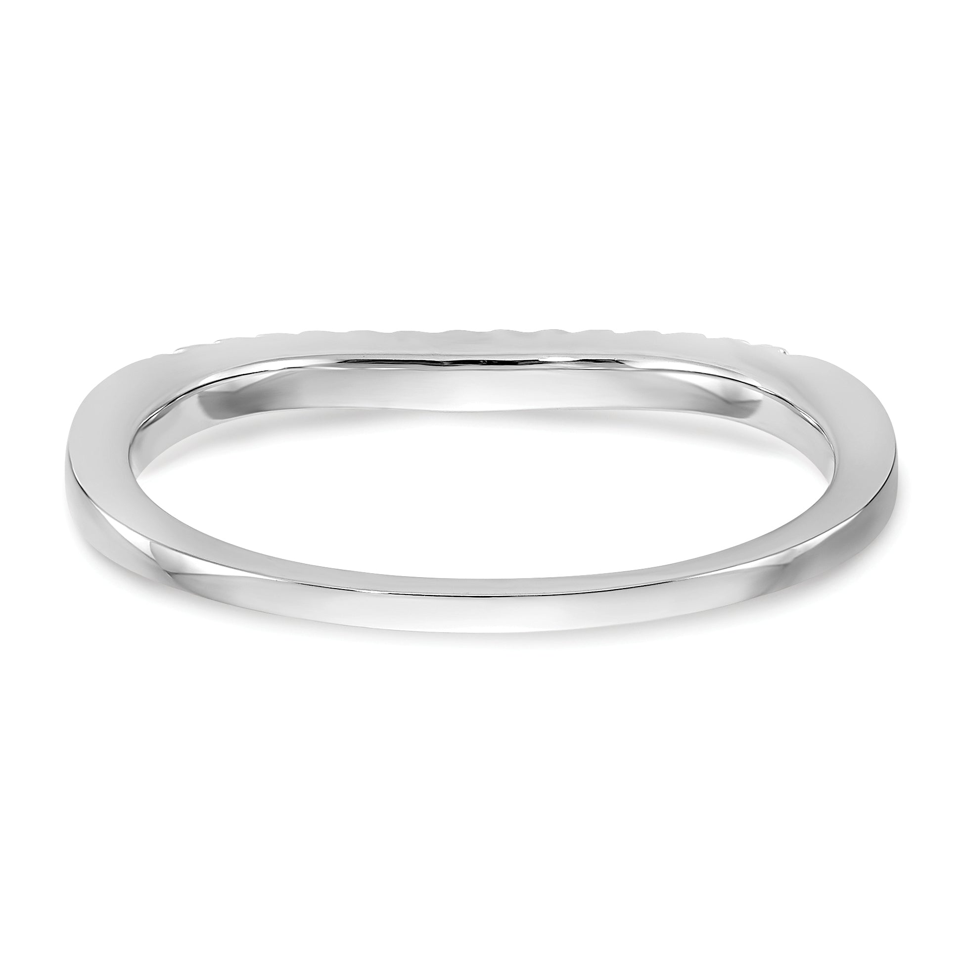 14k White Gold 1/3 carat Lab Grown Diamond VS/SI+ G+ Complete Set of Two Curved Wedding Bands