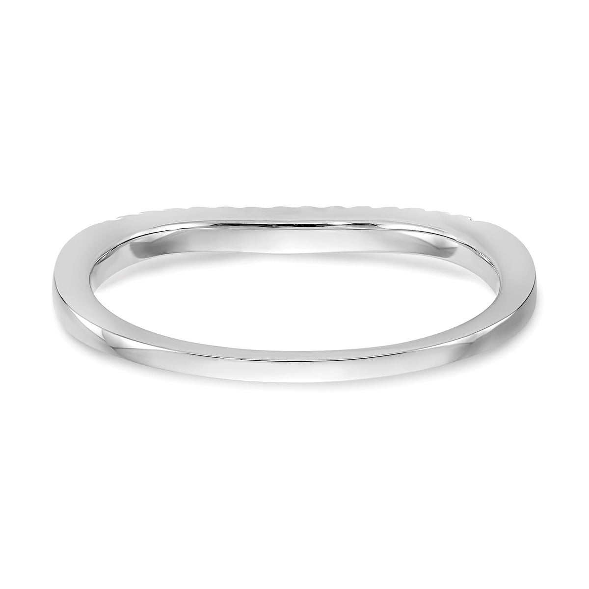 Lab-Grown Diamond Wedding Band in 14K White Gold, 2.2mm (3/8 ct. tw.), Size 7 - Sophia Jewelers