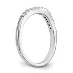 Lab-Grown Diamond Wedding Band in 14K White Gold, 2.2mm (3/8 ct. tw.), Size 7 - Sophia Jewelers