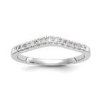 Lab-Grown Diamond Wedding Band in 14K White Gold, 2.2mm (3/8 ct. tw.), Size 7 - Sophia Jewelers