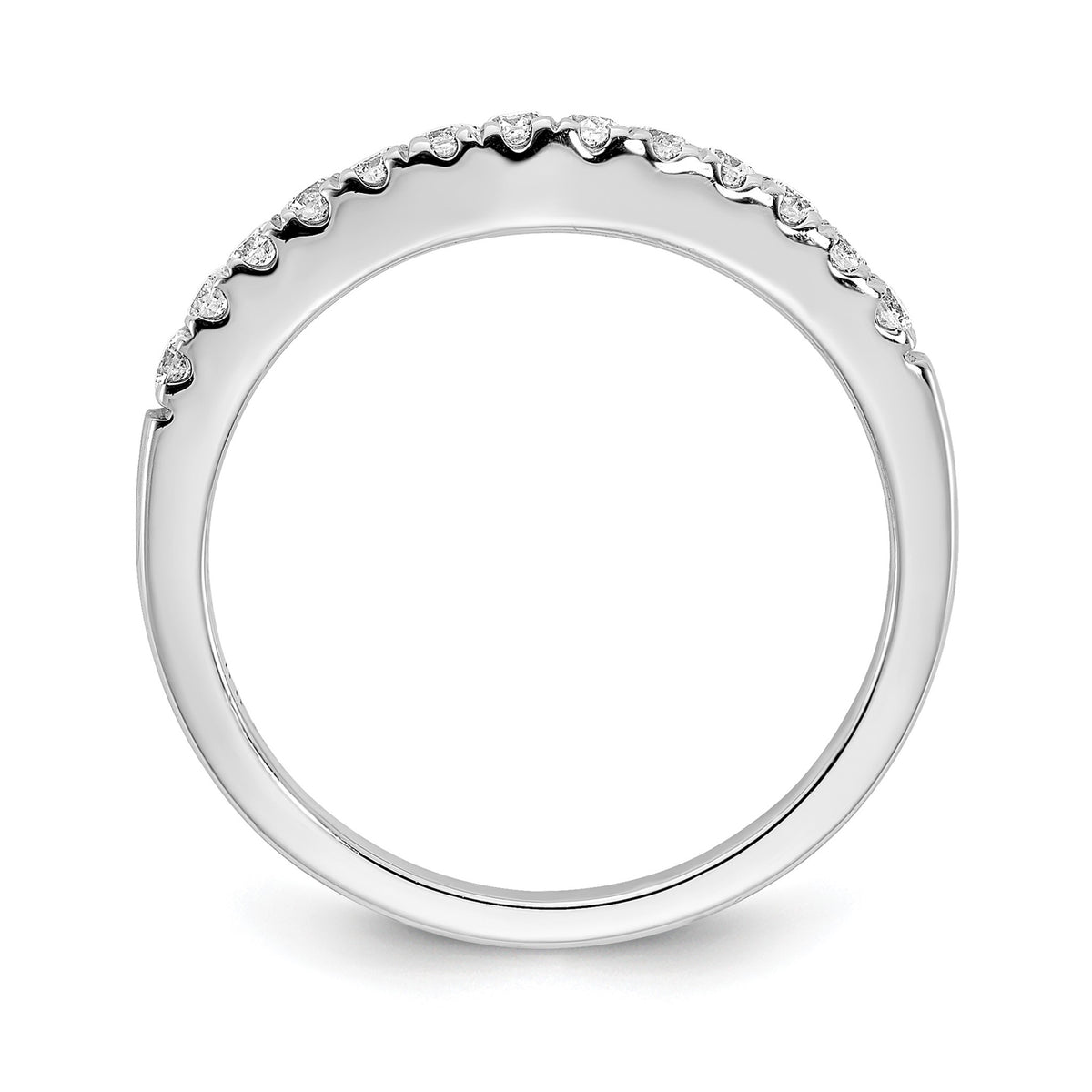 Lab-Grown Diamond Wedding Band in 14K White Gold, 2.7mm (5/8 ct. tw.), Size 7 - Sophia Jewelers