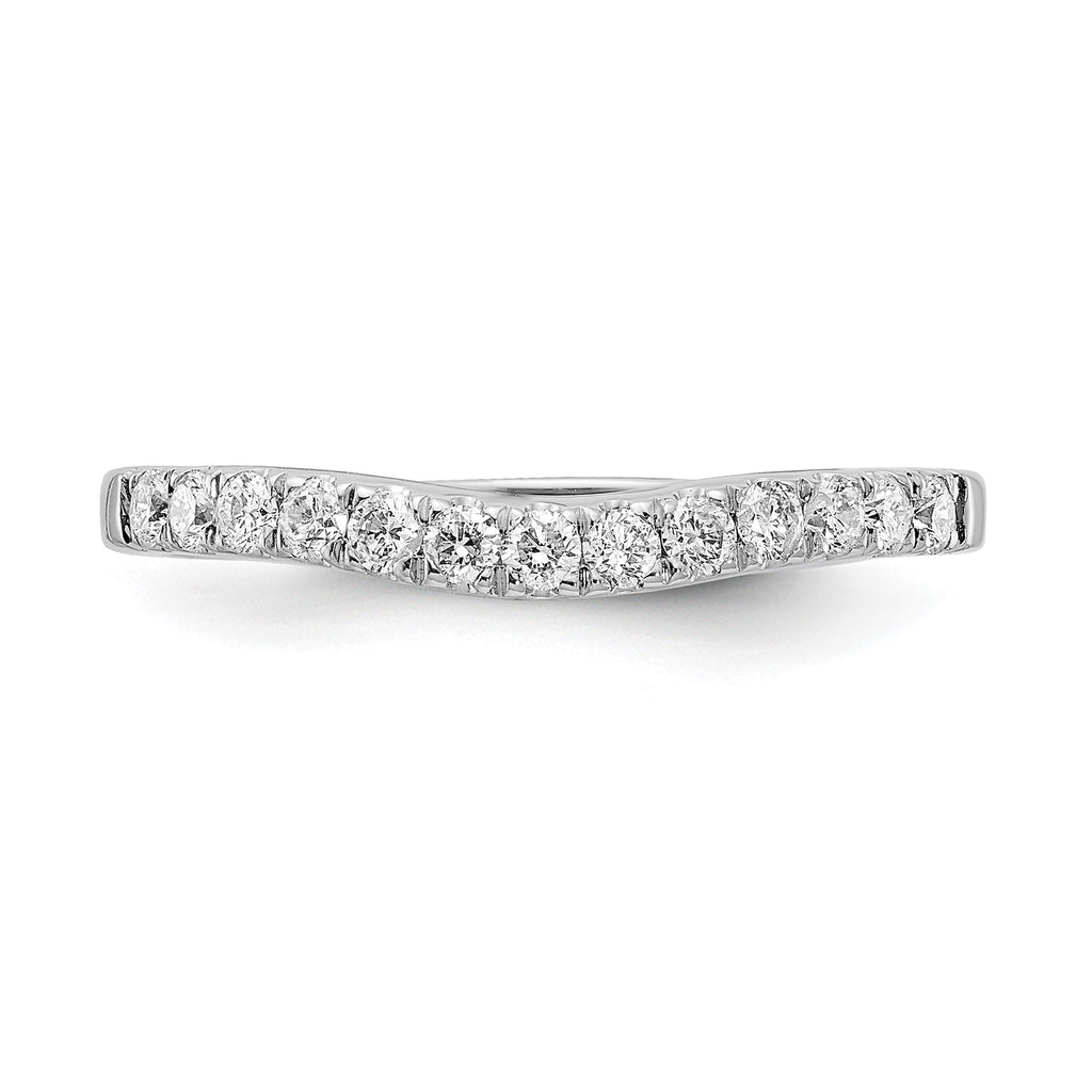 Lab-Grown Diamond Wedding Band in 14K White Gold, 2.7mm (5/8 ct. tw.), Size 7 - Sophia Jewelers
