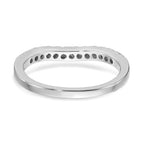 Lab-Grown Diamond Wedding Band in 14K White Gold, 2.7mm (5/8 ct. tw.), Size 7 - Sophia Jewelers