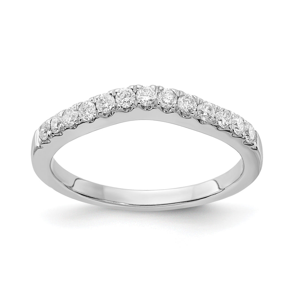 Lab-Grown Diamond Wedding Band in 14K White Gold, 2.7mm (5/8 ct. tw.), Size 7 - Sophia Jewelers
