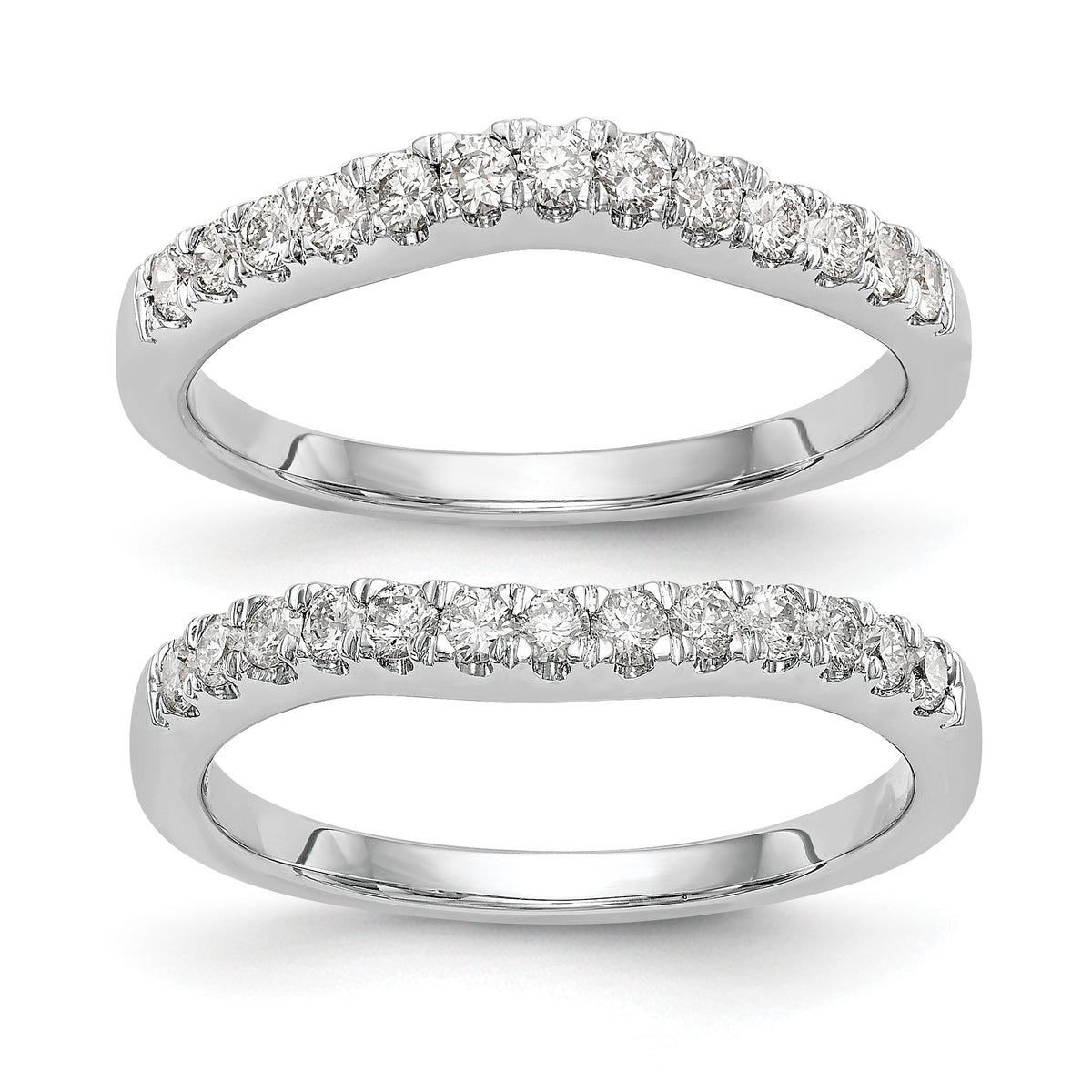 Lab-Grown Diamond Wedding Band in 14K White Gold, 2.7mm (5/8 ct. tw.), Size 7 - Sophia Jewelers Main image