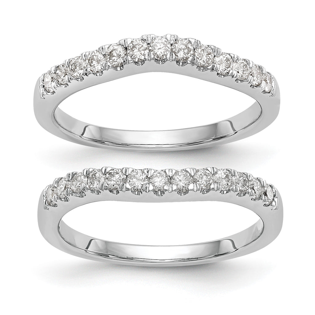Lab-Grown Diamond Wedding Band in 14K White Gold, 2.7mm (5/8 ct. tw.), Size 7 - Sophia Jewelers