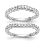 Lab-Grown Diamond Wedding Band in 14K White Gold, 2.7mm (5/8 ct. tw.), Size 7 - Sophia Jewelers