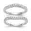 Lab-Grown Diamond Wedding Band in 14K White Gold, 2.7mm (5/8 ct. tw.), Size 7 - Sophia Jewelers