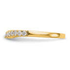 14k 5/8 carat Lab Grown Diamond VS/SI+ G+ Complete Set of Two Curved Wedding Bands