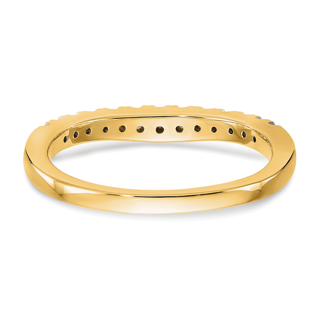 14k 5/8 carat Lab Grown Diamond VS/SI+ G+ Complete Set of Two Curved Wedding Bands